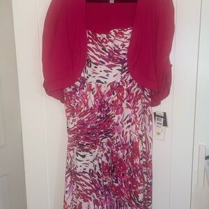 R&K Red and Pink Maxi Dress